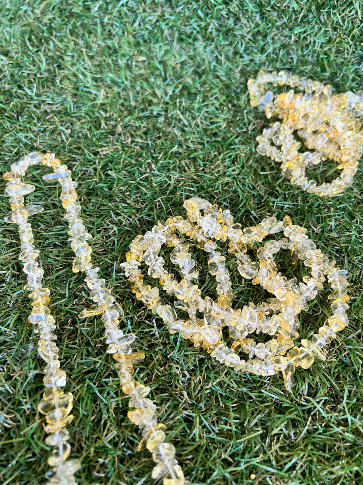 Natural Citrine Chip Necklace | Genuine Irregular Gemstone Chips | Abundance, Success & Positive Energy