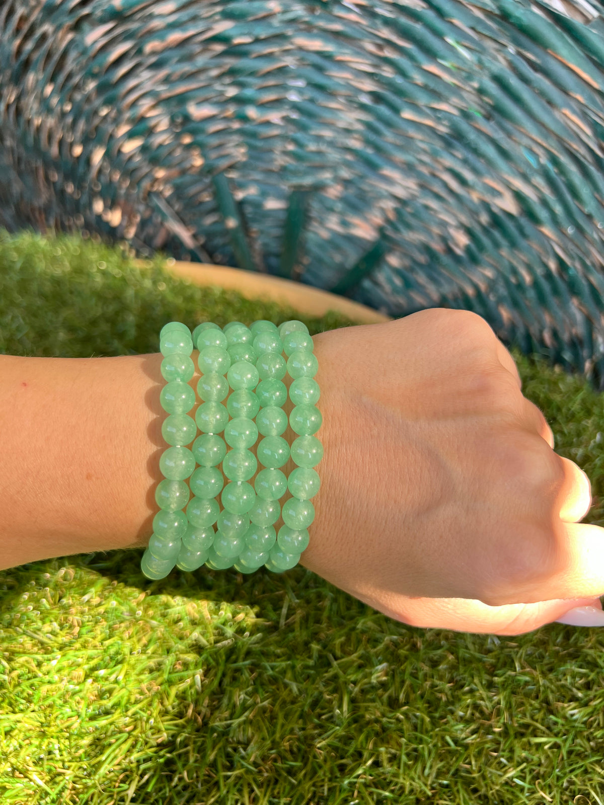 Natural Green Aventurine 8mm Beaded Bracelet | Luck, Prosperity & Opportunity Crystal Bracelet