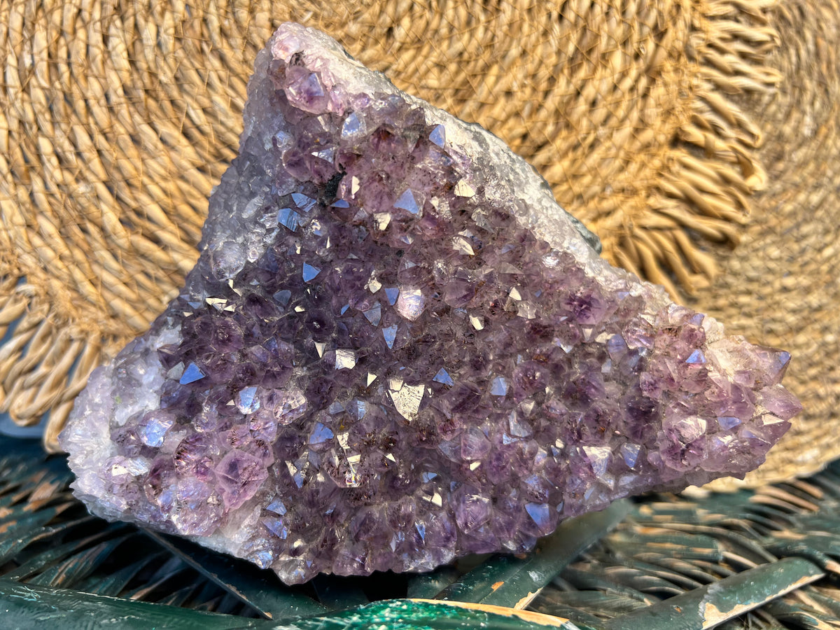 Natural Amethyst Cluster – Protection & Calm Display Crystal | 1,574 g