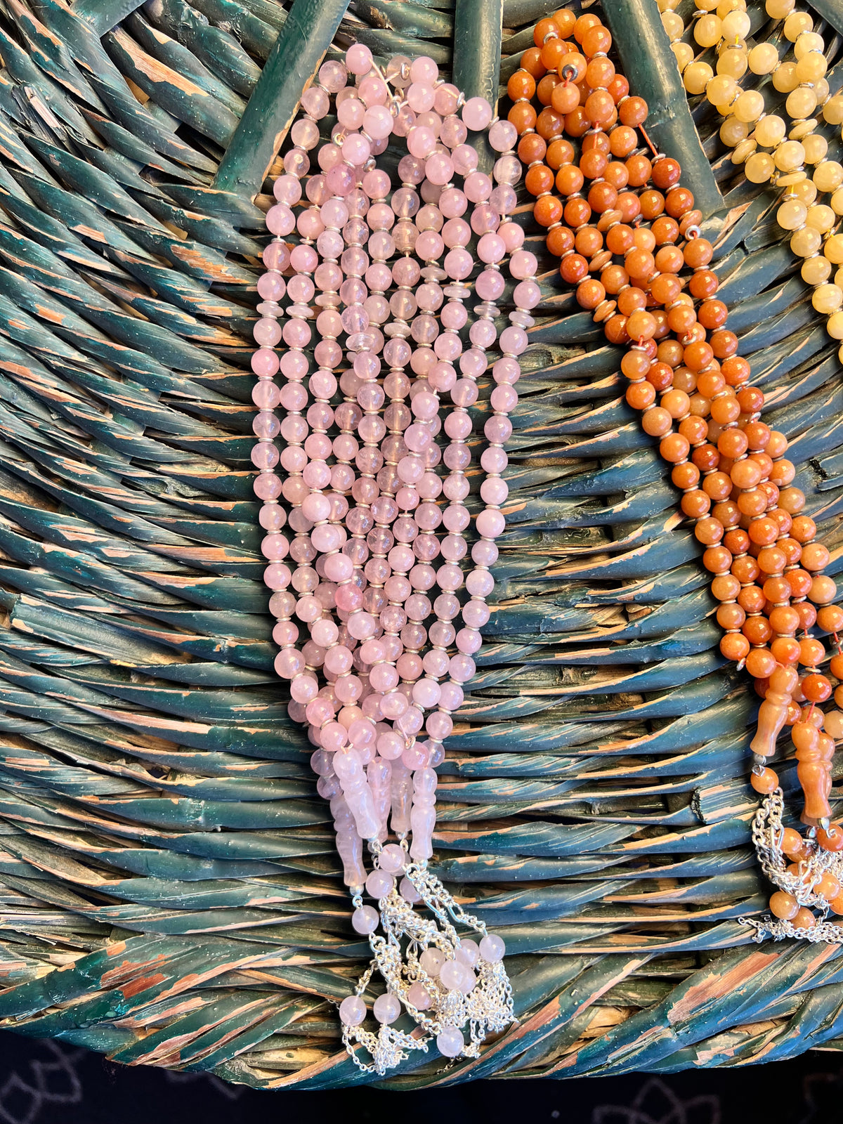 Natural Gemstone Rosary (Misbaha/Tasbih) – 8 mm Prayer Beads for Peace, Love & Mindfulness