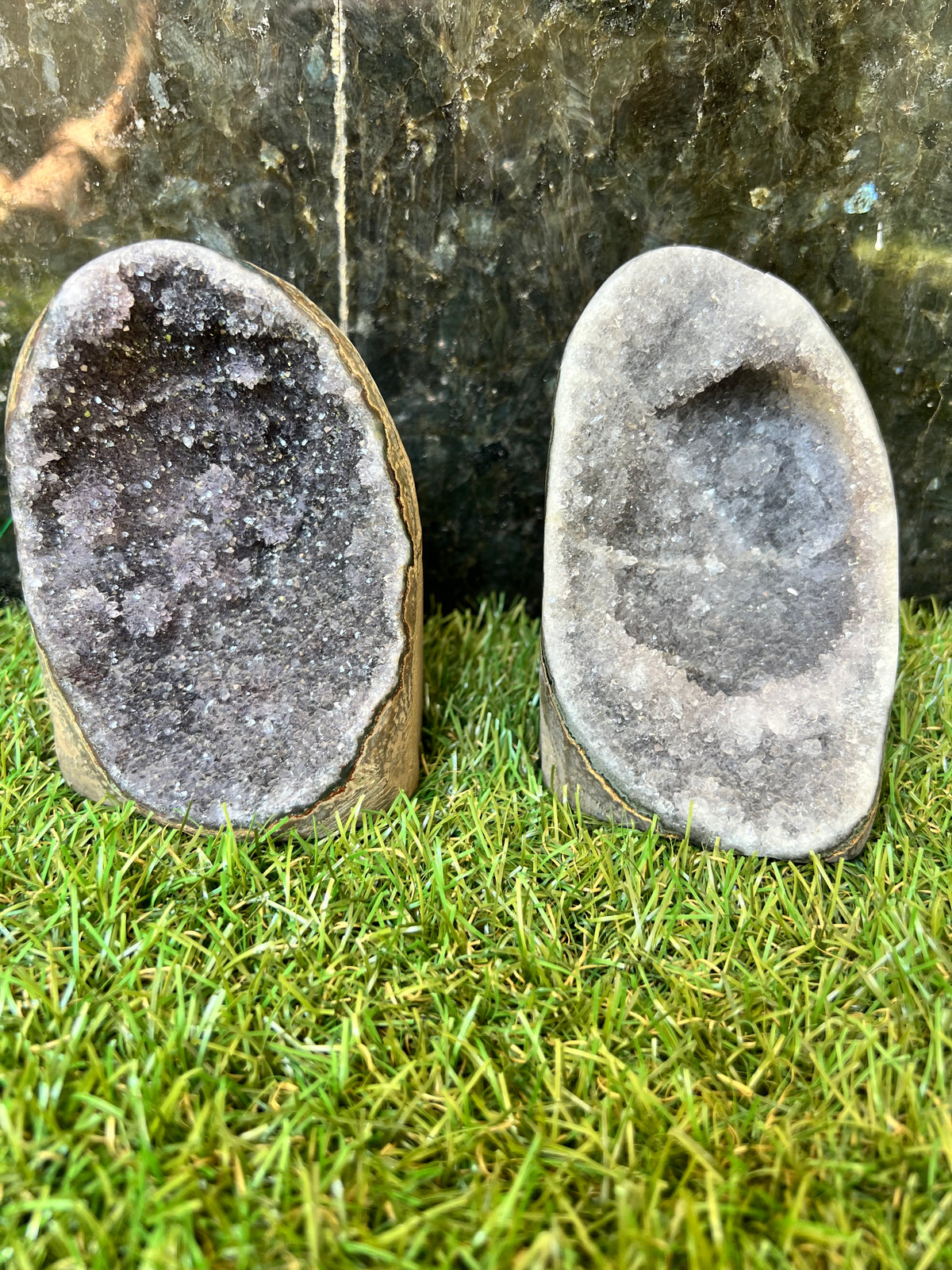 Natural Amethyst Druzy Freeform – Polished Standing Crystal | 723 g