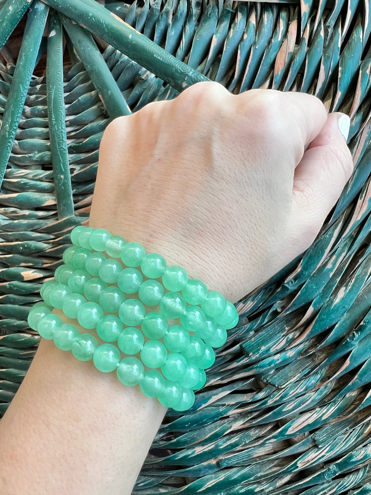 Natural Green Aventurine 8mm Beaded Bracelet | Luck, Prosperity & Opportunity Crystal Bracelet
