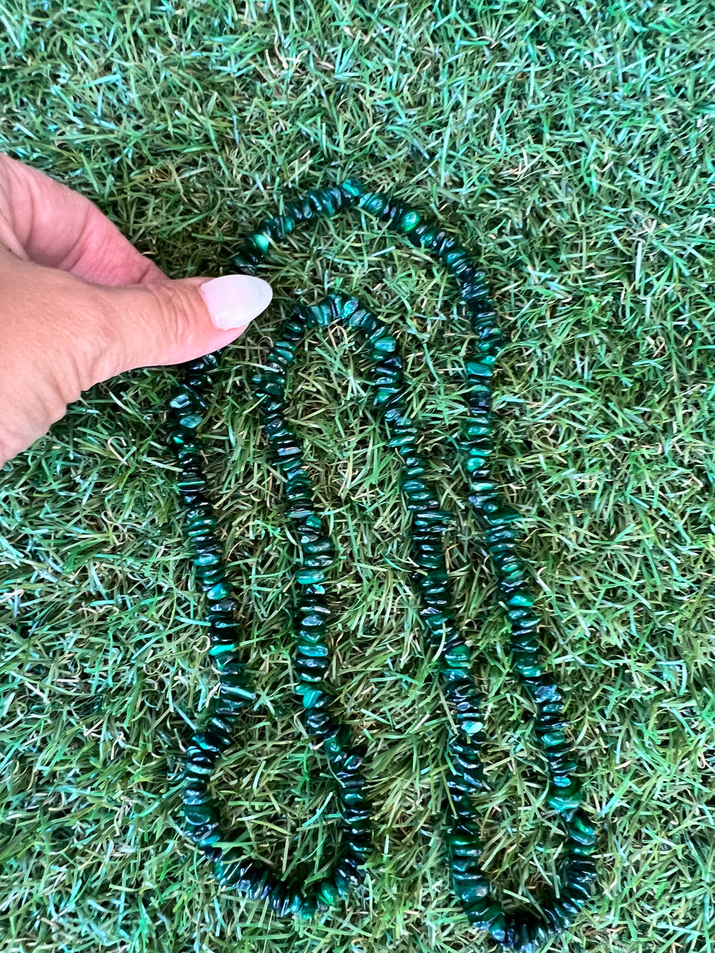 Natural Dyed Shell Chip Necklace | Lightweight Coastal Style Necklace