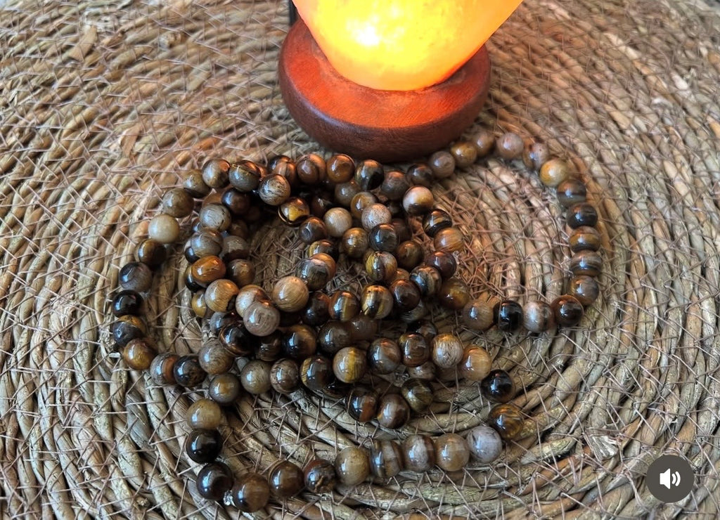 Natural Tiger’s Eye 8mm Beaded Bracelet | Protection, Power, Confidence & Prosperity Crystal Bracelet