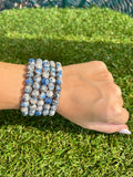 Natural K2 Jasper Intuition & Higher Awareness Bracelet – 8mm Genuine Elastic Beaded Bracelet