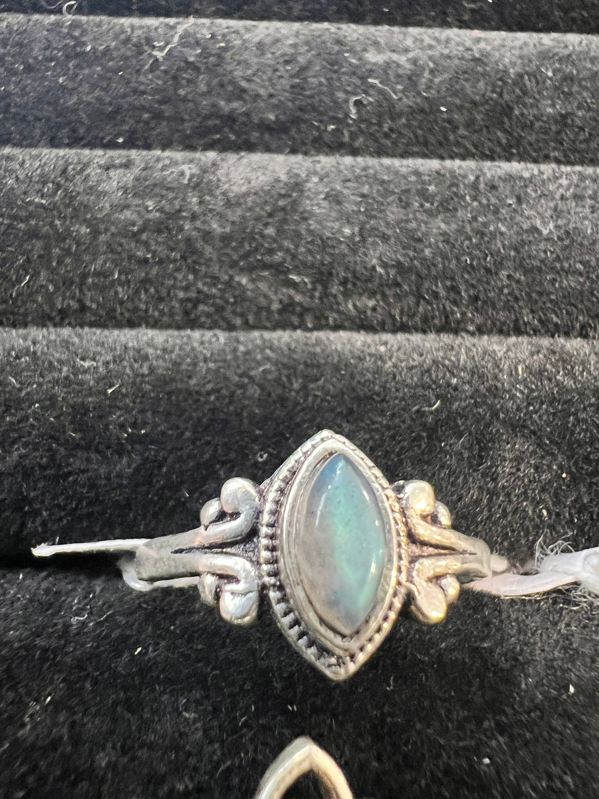 Natural Silver-Plated Crystal Rings Collection “Delicate A”