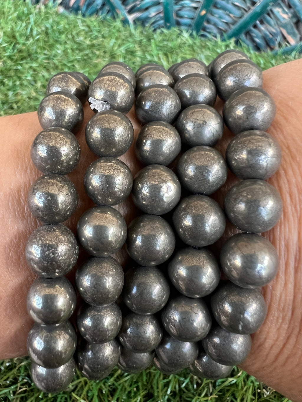 Natural Pyrite Bracelet – Wealth, Abundance & Success | 8 mm