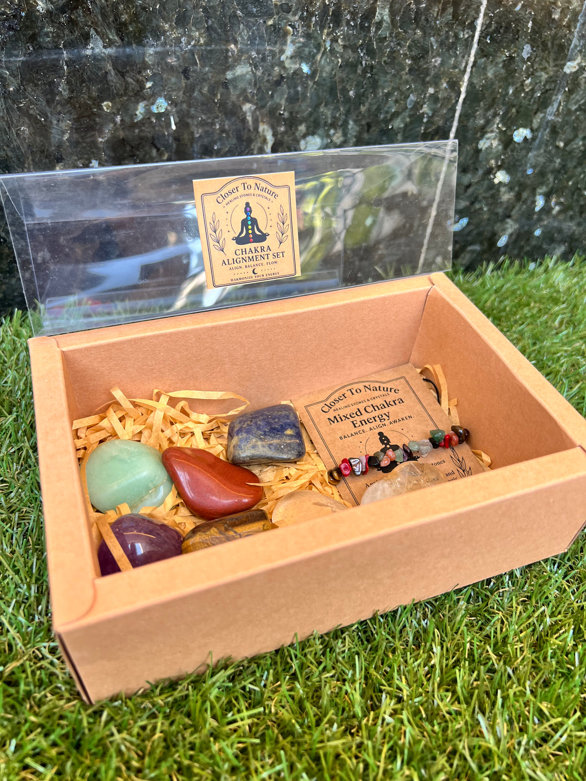 Seven Chakra Alignment Intention Crystal Gift Set