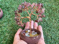 Love & Joy Strawberry Quartz Bonsai Crystal Tree in Ceramic Vase