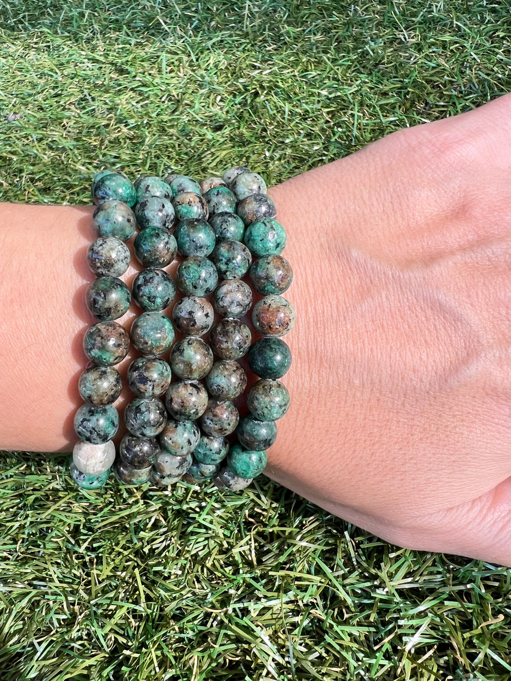 Natural African Turquoise Bracelet | 8mm Genuine Gemstone Beads | Growth, Transformation & Confidence