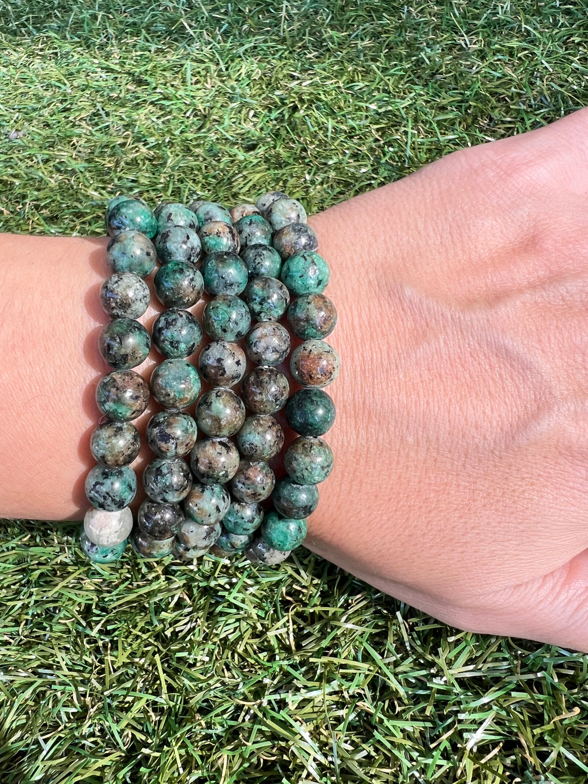 Natural African Turquoise Bracelet | 8mm Genuine Gemstone Beads | Growth, Transformation & Confidence