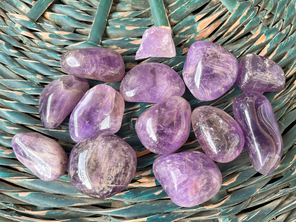 Natural Amethyst Polished Tumble Stone