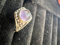 Natural Silver-Plated Crystal Rings Collection “Delicate A”