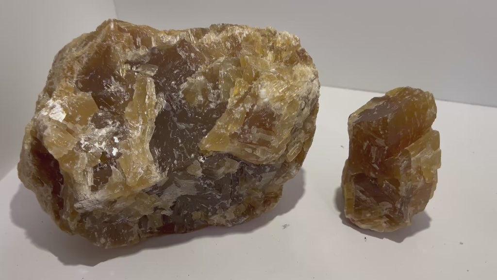 Natural Raw Honey Calcite Standing Display Piece | Confidence & Abundance - Special Price - 3.955 Kg & 429 g